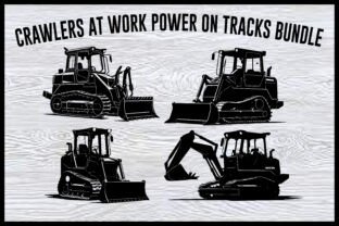 "Bulldozer & Excavator SVG Bundle | Cons