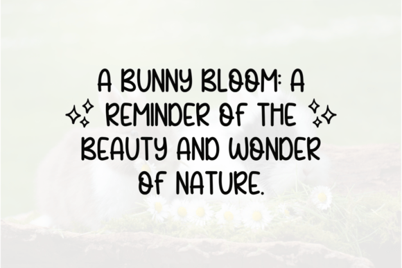 Bunny Bloom Font - Preview 2