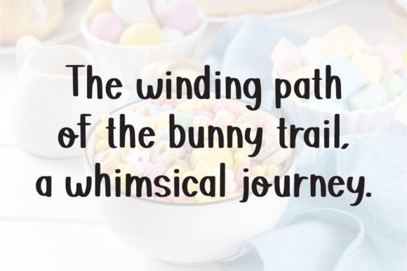 Bunny Trails Font - Preview 2