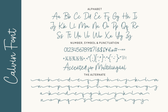 Calvin Font - Preview 3