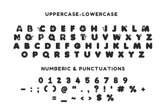 Cat Meow Font - Preview 1