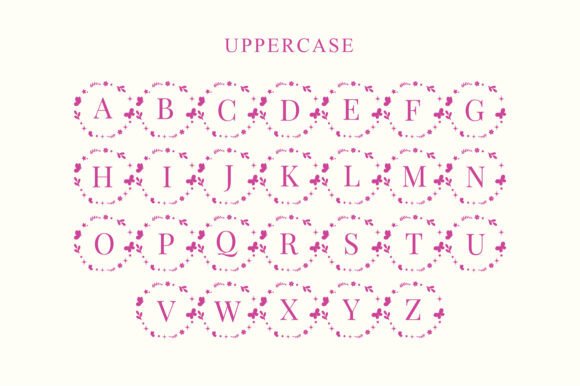 Circle of Butterfly Font - Preview 6