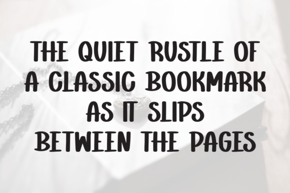 Classic Bookmark Font - Preview 2
