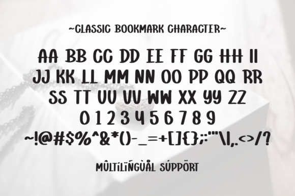 Classic Bookmark Font - Preview 5