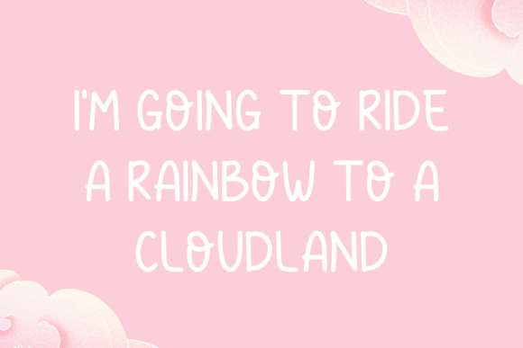 Cloud Dreams Font - Preview 2