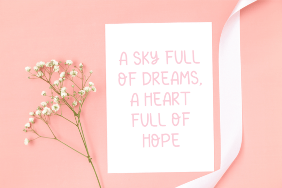 Cloud Dreams Font - Preview 4