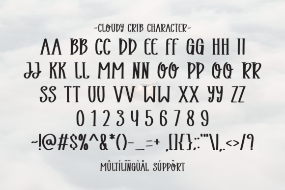Cloudy Crib Font - Preview 5