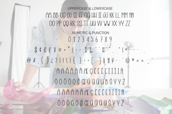 Creative Desinger Font PNG with transparent background - Preview 6