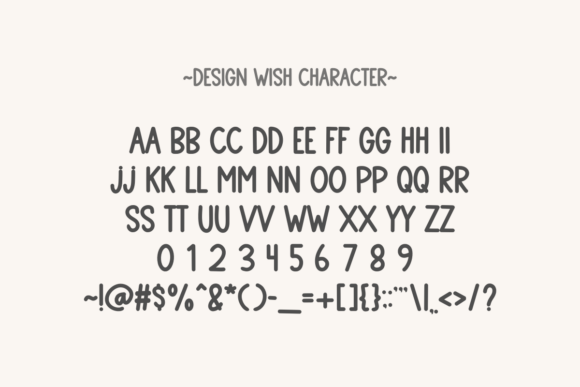 Design Wish Font - Preview 5
