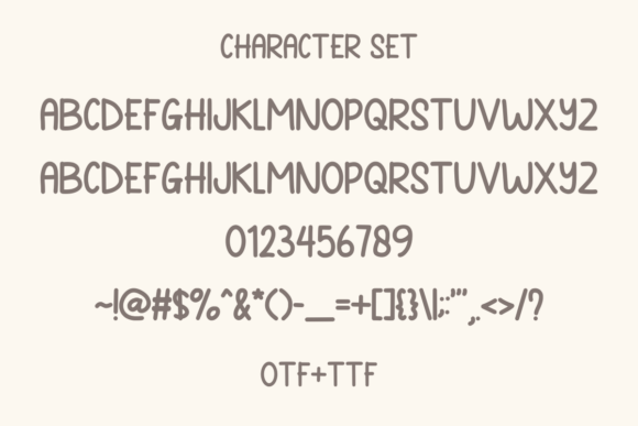 Digital Pillow Font PNG with transparent background - Preview 5