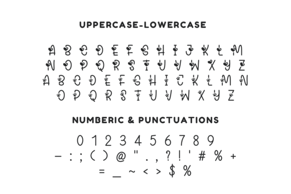 Dog Paw Font PNG with transparent background - Preview 1