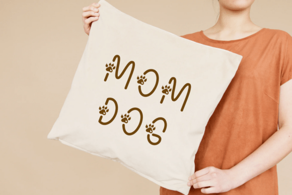 Dog Paw Font PNG with transparent background - Preview 4
