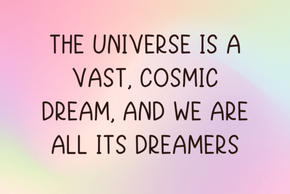 Dreaming Nebula Font - Preview 1