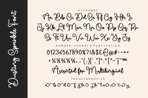 Dusting Sparkle Font - Preview 4