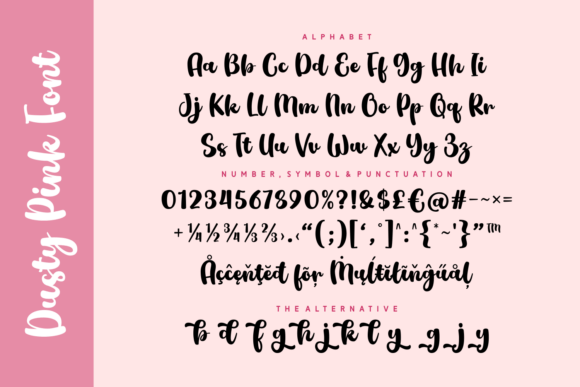 Dusty Pink Font - Preview 4