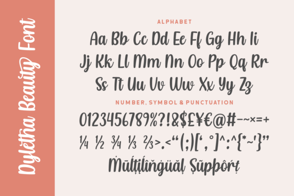Dyletha Beauty Font - Preview 4