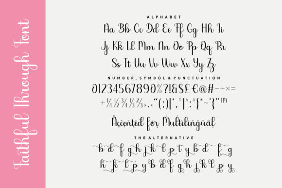 Faithful Through Font - Preview 3