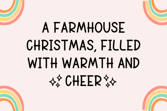 Farmhouse Holiday Font - Preview 2