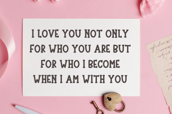 February Concept Font PNG with transparent background - Preview 3
