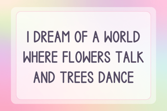Floral Dreams Font PNG with transparent background - Preview 2