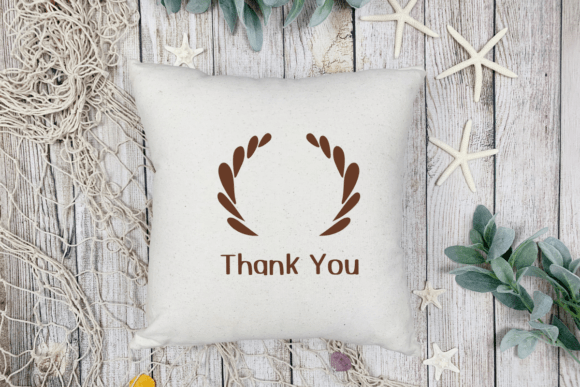 Floral Motif Font PNG with transparent background - Preview 6
