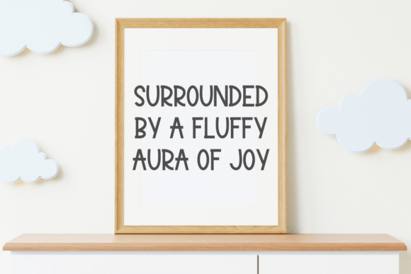 Fluffy Aura Font - Preview 1