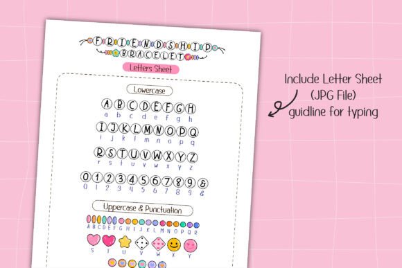 Friendship Bracelet Font - Preview 4