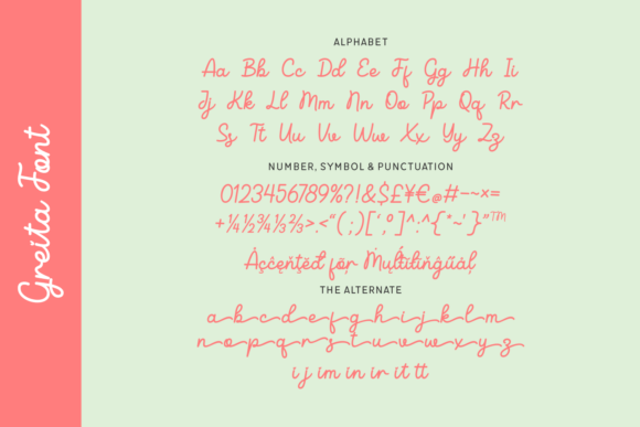 Greita Font - Preview 3