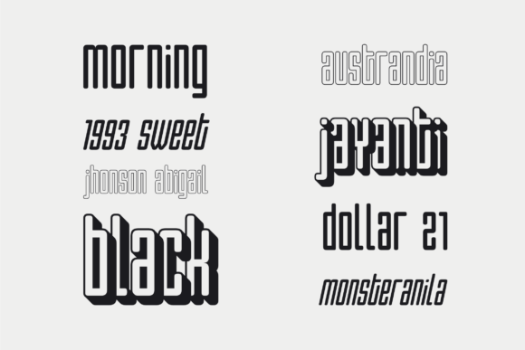 Gridpact Font PNG with transparent background - Preview 2