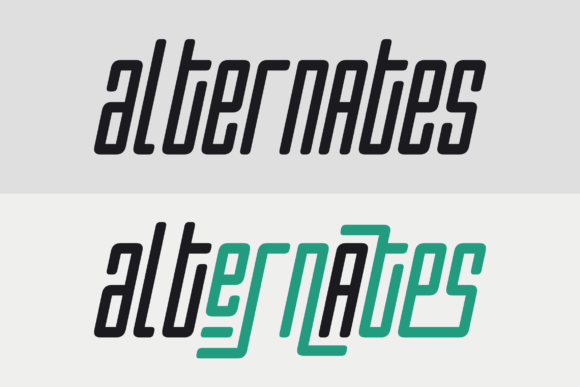 Gridpact Font PNG with transparent background - Preview 3