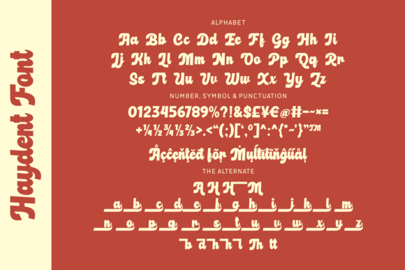 Haydent Font - Preview 3