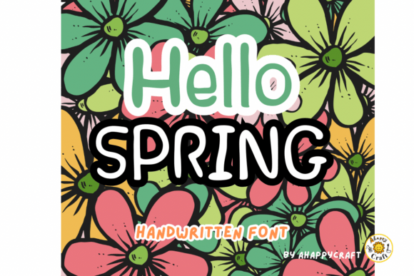 Hello Spring Font - Preview 2