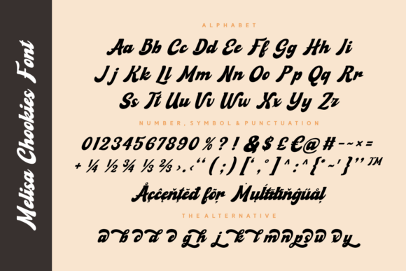 Melisa Chookies Font PNG with transparent background - Preview 3