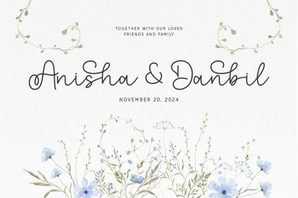 Meralina Font font preview - 1