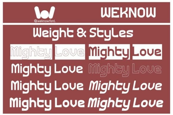 Mighty Love Font PNG with transparent background - Preview 4