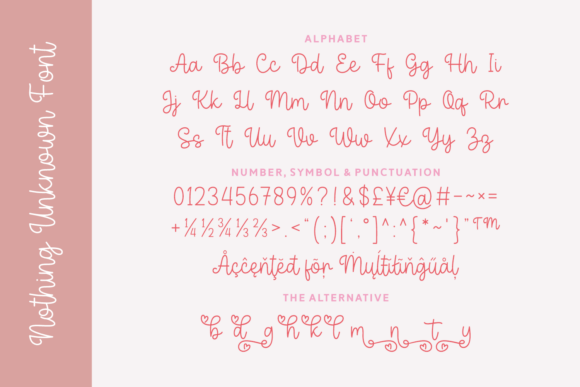 Nothing Unknown Font PNG with transparent background - Preview 3
