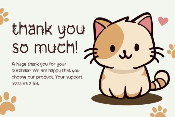 Other Cattie Font PNG with transparent background - Preview 3