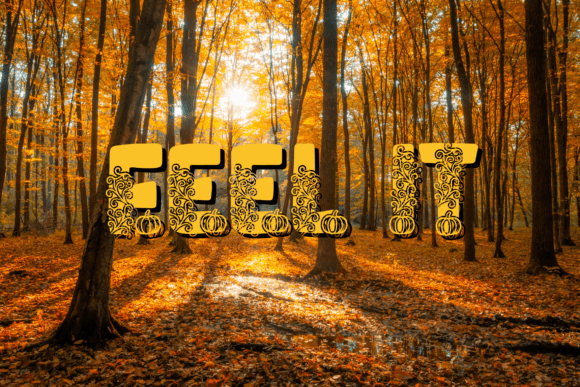 Quirky Autumn Font PNG with transparent background - Preview 2