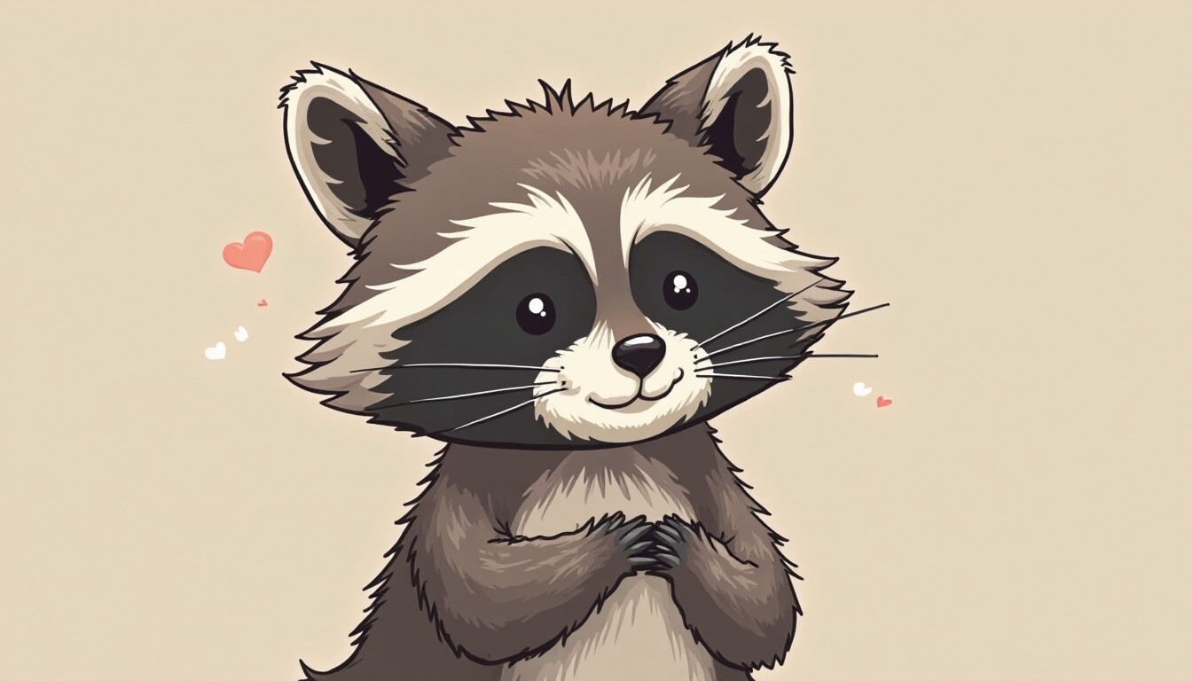 Graphic Raccon 🦝 Raccoon with Playful Exaggerated Feat Graphic by grifvixcolor ...