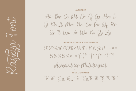 Raskya Font PNG with transparent background - Preview 5