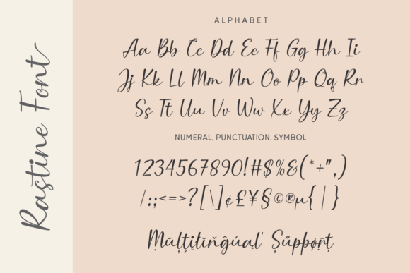 Rastine Font PNG with transparent background - Preview 3