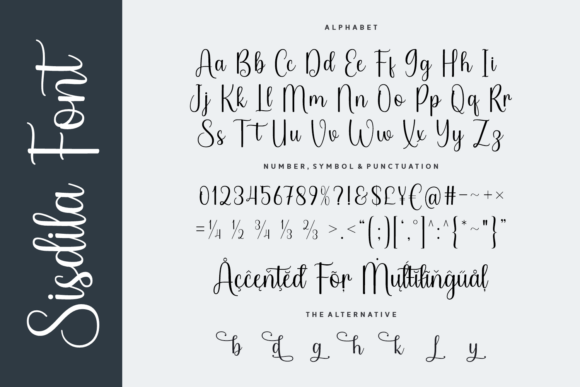 Sisdila Font PNG with transparent background - Preview 3