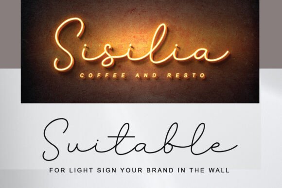 Sisilia Font PNG with transparent background - Preview 3