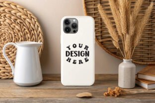 White IPhone Case Mockup Graphic by Mockup And Design Store · Creative ...