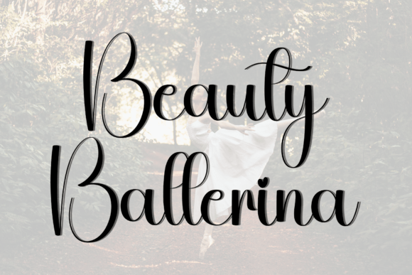 Ballerina Font PNG with transparent background - Preview 6