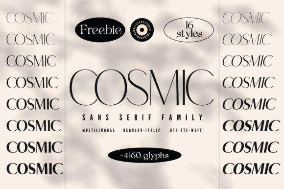 Cosmic Font by Minimalistartstudio - preview