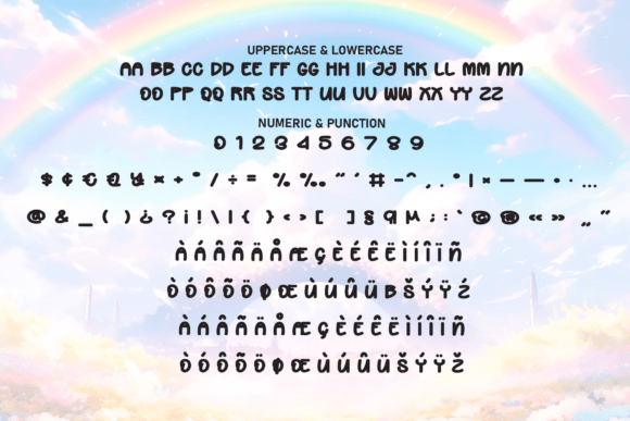 Cute Rainbow Font - Preview 6
