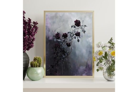 Dark Floral Printable Wall Art