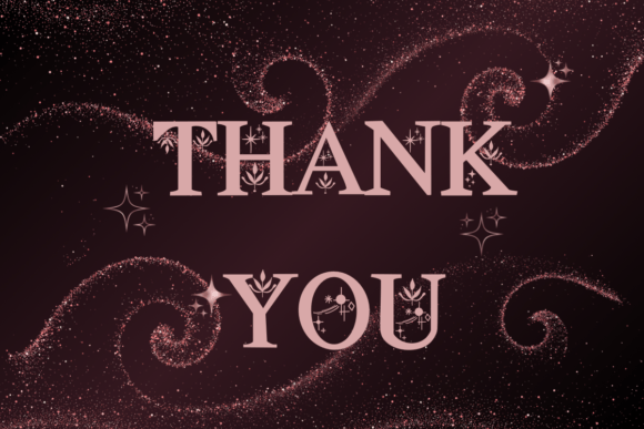 Floral Magic Font PNG with transparent background - Preview 4