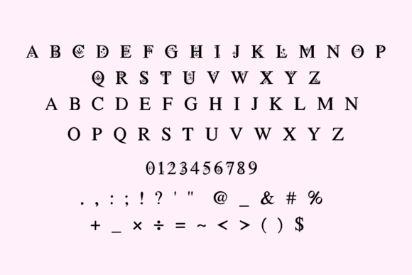 Floral Magic Font PNG with transparent background - Preview 5